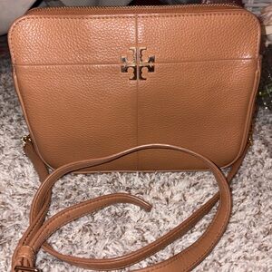 Tory Burch Brown Leather Crossbody Bag